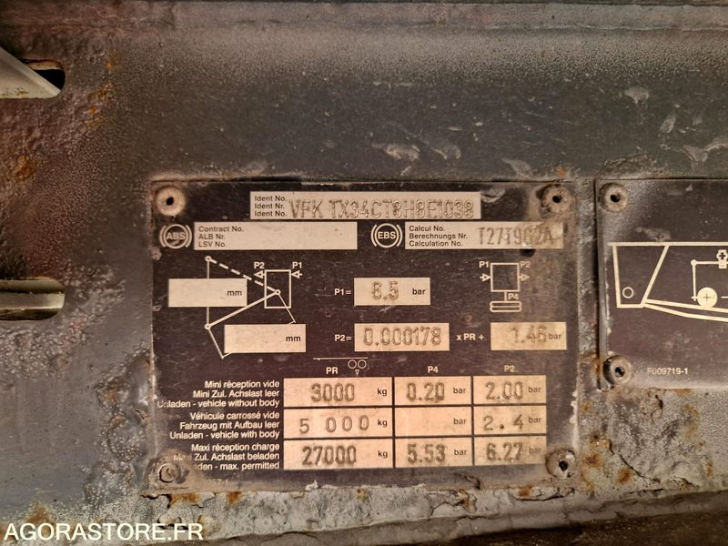 Semi-trailer Semi-remorque Fruehauf  TX34 - 2008 - CN239ZT: picture 12