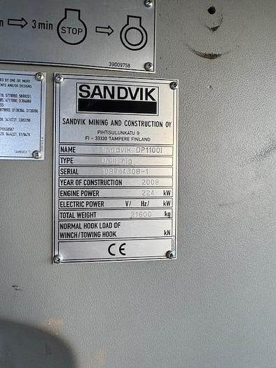 Drilling rig Sandvik DP 1100: picture 12