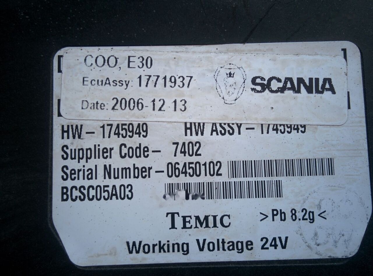 Bosch 0486106059 Scania OMNI LINK - ECU for Bus: picture 5 Bosch 0486106059 Scania OMNI LINK - ECU for Bus: picture 5