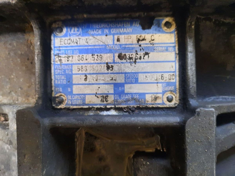 Iveco ZF 6HP604C Cursor 8. 6HP594C - Gearbox: picture 2 Iveco ZF 6HP604C Cursor 8. 6HP594C - Gearbox: picture 2