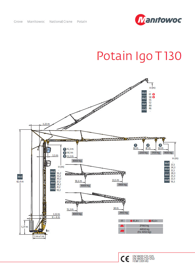 Potain IGO T130 - Self-erecting tower crane: picture 1 Potain IGO T130 - Self-erecting tower crane: picture 1