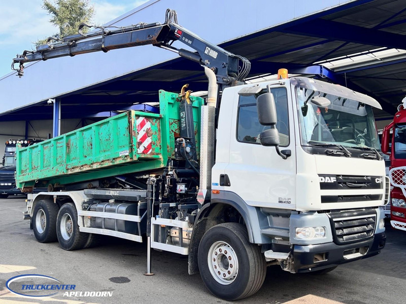DAF CF 85.410 ATE, Hiab 166-3, 6x4 Big axles, Steel spring - Hook lift truck, Crane truck: picture 1 DAF CF 85.410 ATE, Hiab 166-3, 6x4 Big axles, Steel spring - Hook lift truck, Crane truck: picture 1