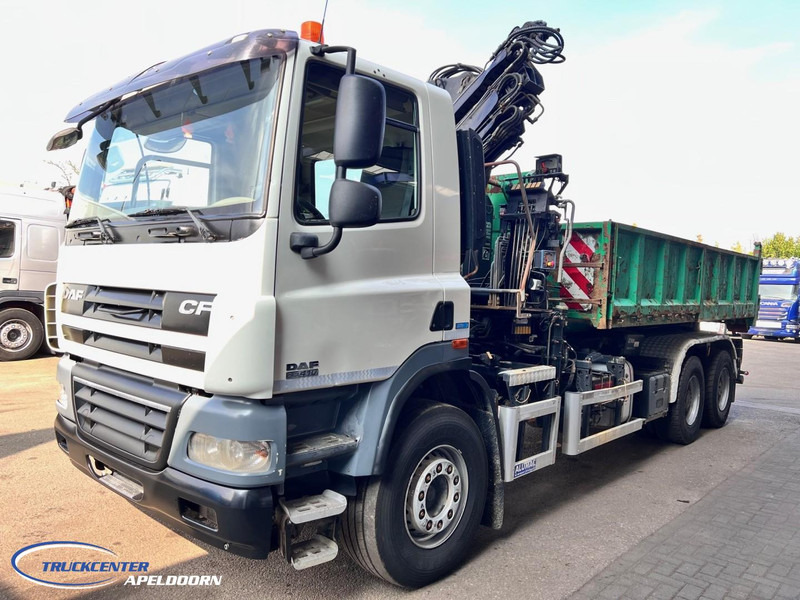 DAF CF 85.410 ATE, Hiab 166-3, 6x4 Big axles, Steel spring - Hook lift truck, Crane truck: picture 3 DAF CF 85.410 ATE, Hiab 166-3, 6x4 Big axles, Steel spring - Hook lift truck, Crane truck: picture 3