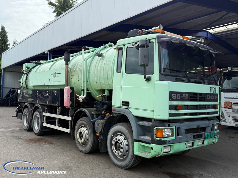Vacuum truck DAF XF 95.360 20400 Liter, 8x4 Steel springs: picture 1
