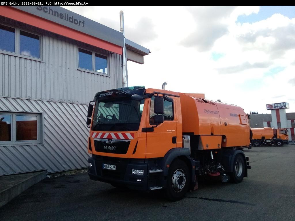MAN TGM 15.290 4x2 BL CityFant 6000 SH Doppelseitige - Road sweeper: picture 1 MAN TGM 15.290 4x2 BL CityFant 6000 SH Doppelseitige - Road sweeper: picture 1