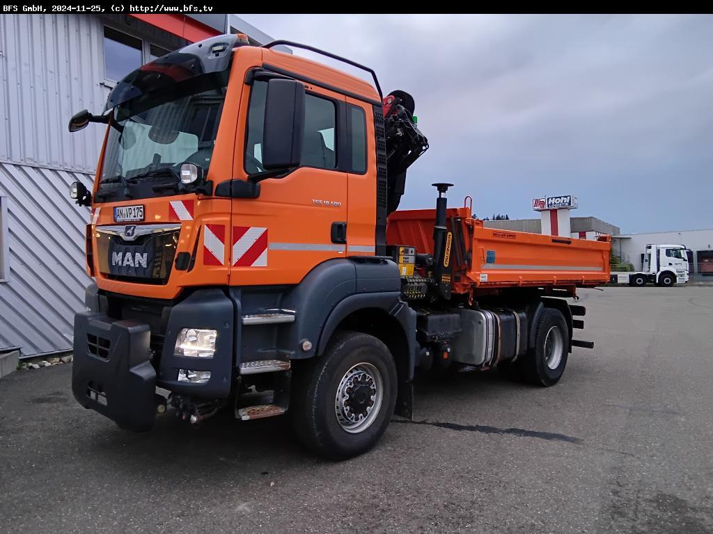 MAN TGS 18.500 4x4 BL Palfinger, WiDi, Hydrodrive - Tipper: picture 1 MAN TGS 18.500 4x4 BL Palfinger, WiDi, Hydrodrive - Tipper: picture 1