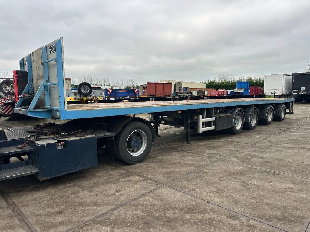 Floor 2 AXLE STEERING an 2 LIFT AXLE - Dropside/ Flatbed semi-trailer: picture 1 Floor 2 AXLE STEERING an 2 LIFT AXLE - Dropside/ Flatbed semi-trailer: picture 1