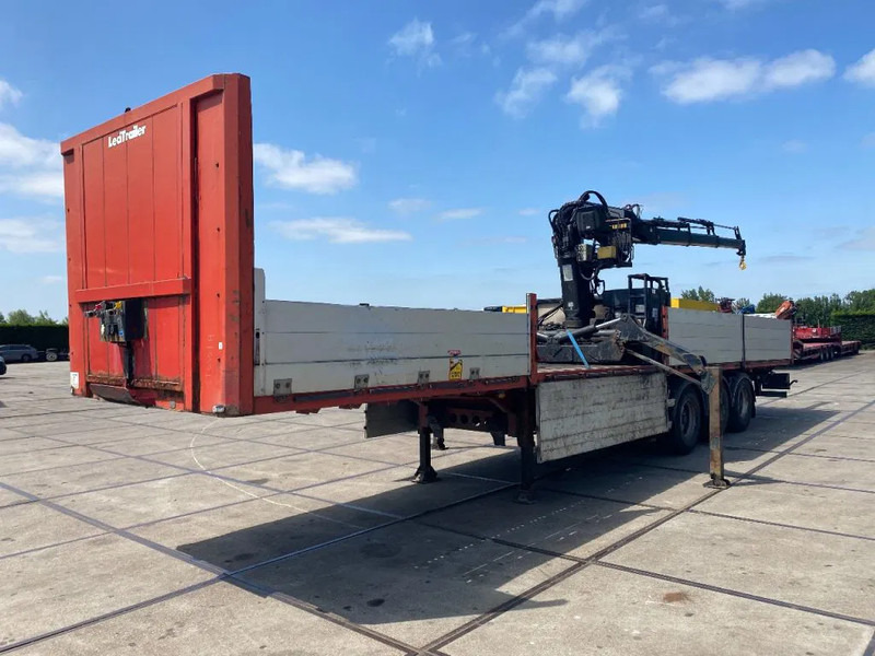 Lecitrailer MET HIAB R165 F3 - Dropside/ Flatbed semi-trailer: picture 1 Lecitrailer MET HIAB R165 F3 - Dropside/ Flatbed semi-trailer: picture 1