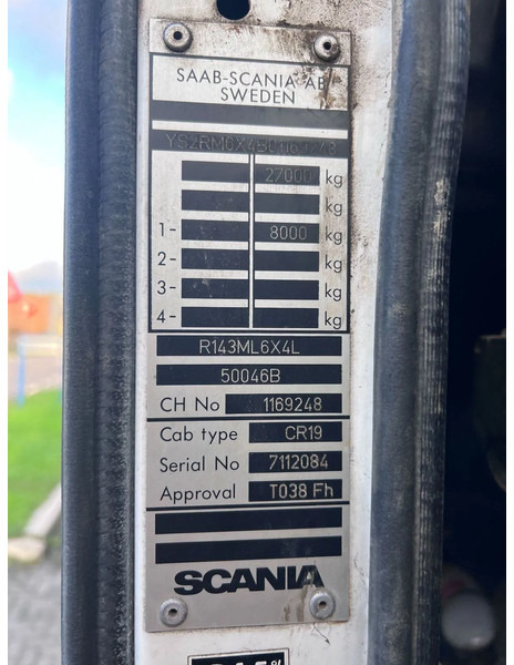 Leasing of Scania R143-500 V8 6X4 + MANUAL GEARBOX Scania R143-500 V8 6X4 + MANUAL GEARBOX: picture 15