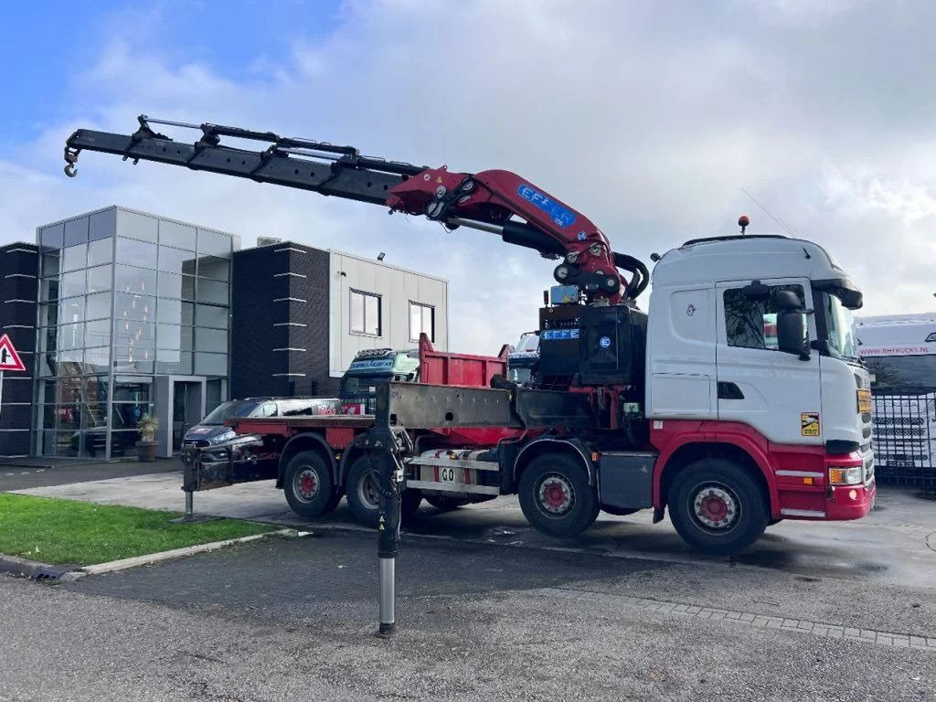 Scania R490 8X2 EURO 6 + EFFER 1750/4S + REMOTE - Crane truck, Dropside/ Flatbed truck: picture 1 Scania R490 8X2 EURO 6 + EFFER 1750/4S + REMOTE - Crane truck, Dropside/ Flatbed truck: picture 1