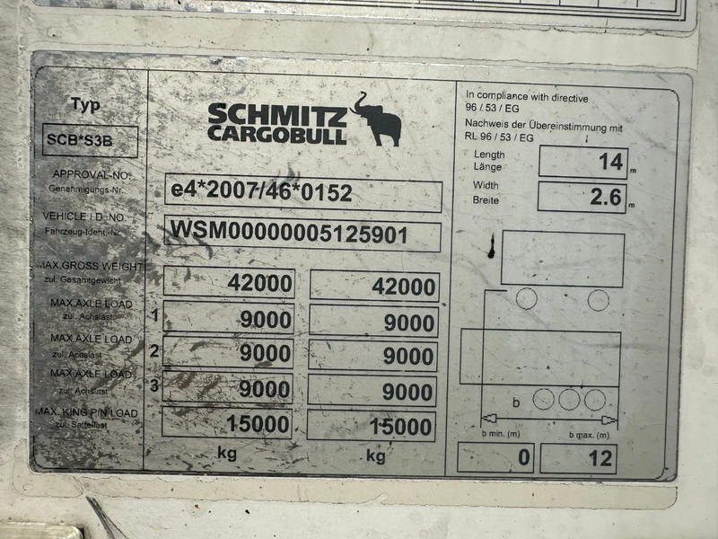 Refrigerator semi-trailer Schmitz Cargobull SCB*S3B THERMO KING SLX300E 3 AXLE: picture 8 Refrigerator semi-trailer Schmitz Cargobull SCB*S3B THERMO KING SLX300E 3 AXLE: picture 8