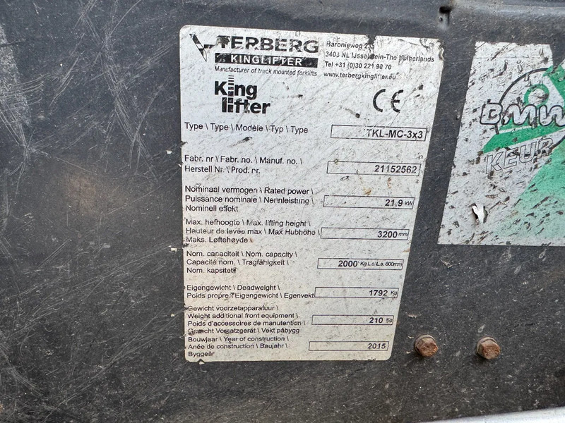 Truck mounted forklift Terberg TKL-MC-3X3 TKL-MC-3X3 - 2000KG 3,2 LIFTING HEIGHT: picture 8