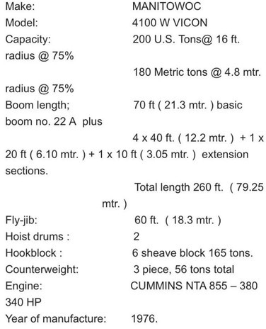New Crane Kobelco Manitowoc 4100 W Vicon Crawler Crane: picture 13