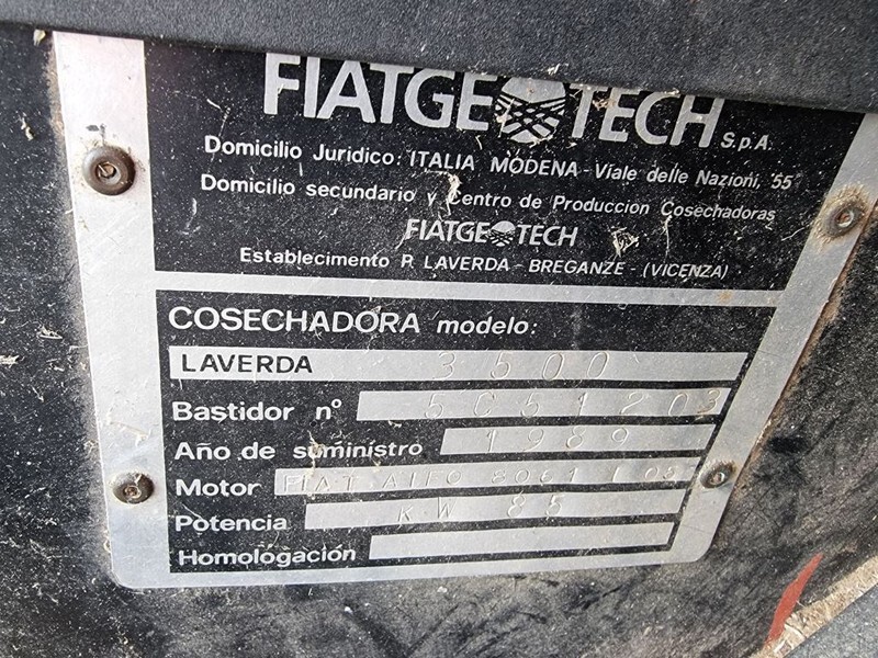 Combine harvester Laverda 3500: picture 13