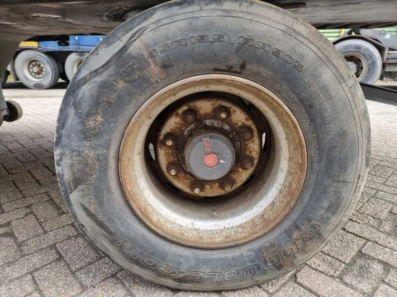 Dropside/ Flatbed trailer Van Hool 13.60 M LONG 1 M HIGH - SUPER SINGLE TIRES - DRUM BRAKES: picture 13