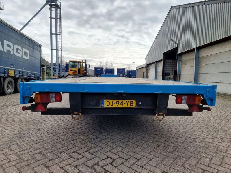 Dropside/ Flatbed trailer Van Hool 13.60 M LONG 1 M HIGH - SUPER SINGLE TIRES - DRUM BRAKES: picture 10