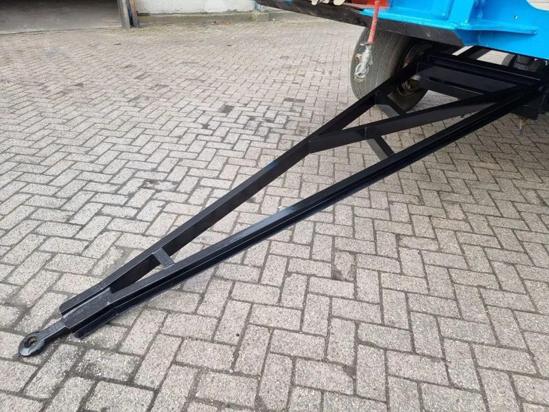 Dropside/ Flatbed trailer Van Hool 13.60 M LONG 1 M HIGH - SUPER SINGLE TIRES - DRUM BRAKES: picture 8