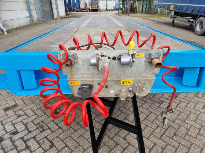 Dropside/ Flatbed trailer Van Hool 13.60 M LONG 1 M HIGH - SUPER SINGLE TIRES - DRUM BRAKES: picture 9