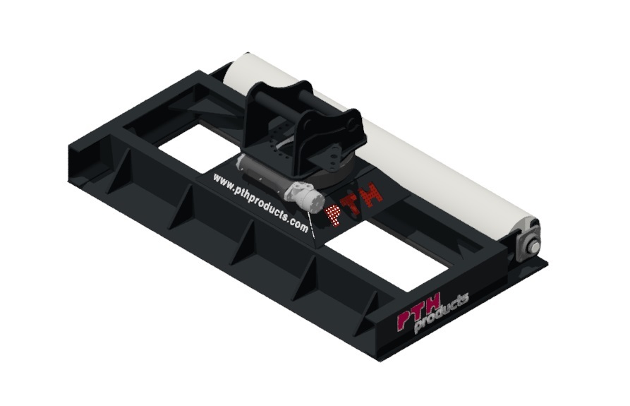 PTH grader with rotator for 9t excavator - Attachment for Crawler excavator: picture 3 PTH grader with rotator for 9t excavator - Attachment for Crawler excavator: picture 3