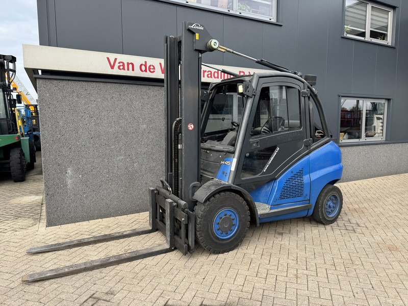 Linde H45T Duplo 400 Freelift / Sideshift / 4e Functie LPG 2005 - LPG forklift: picture 2 Linde H45T Duplo 400 Freelift / Sideshift / 4e Functie LPG 2005 - LPG forklift: picture 2