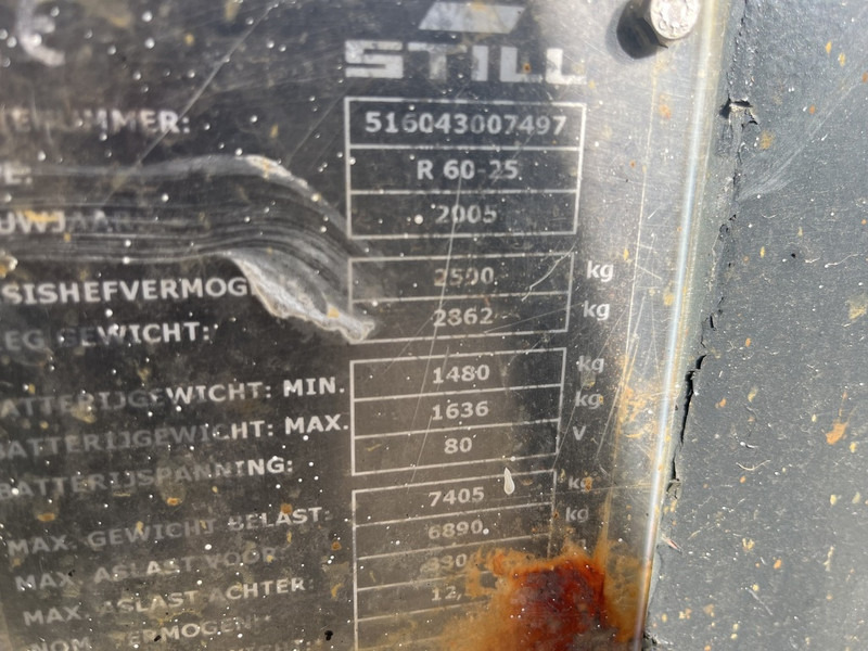 Electric forklift Still R60-25 Heftruck Still R60-25 duplo 320 elektrisch 2005: picture 13