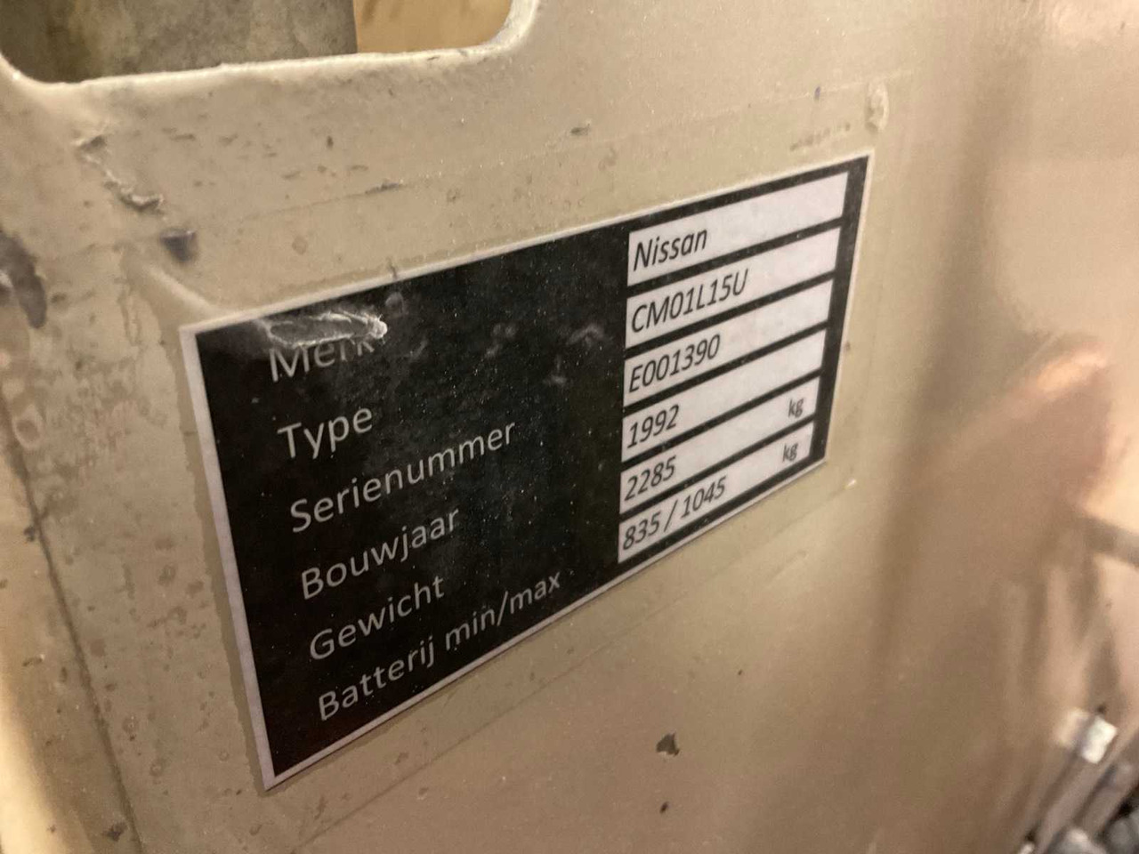 Forklift 1992 NISSAN CM01L15U FORKLIFT: picture 18