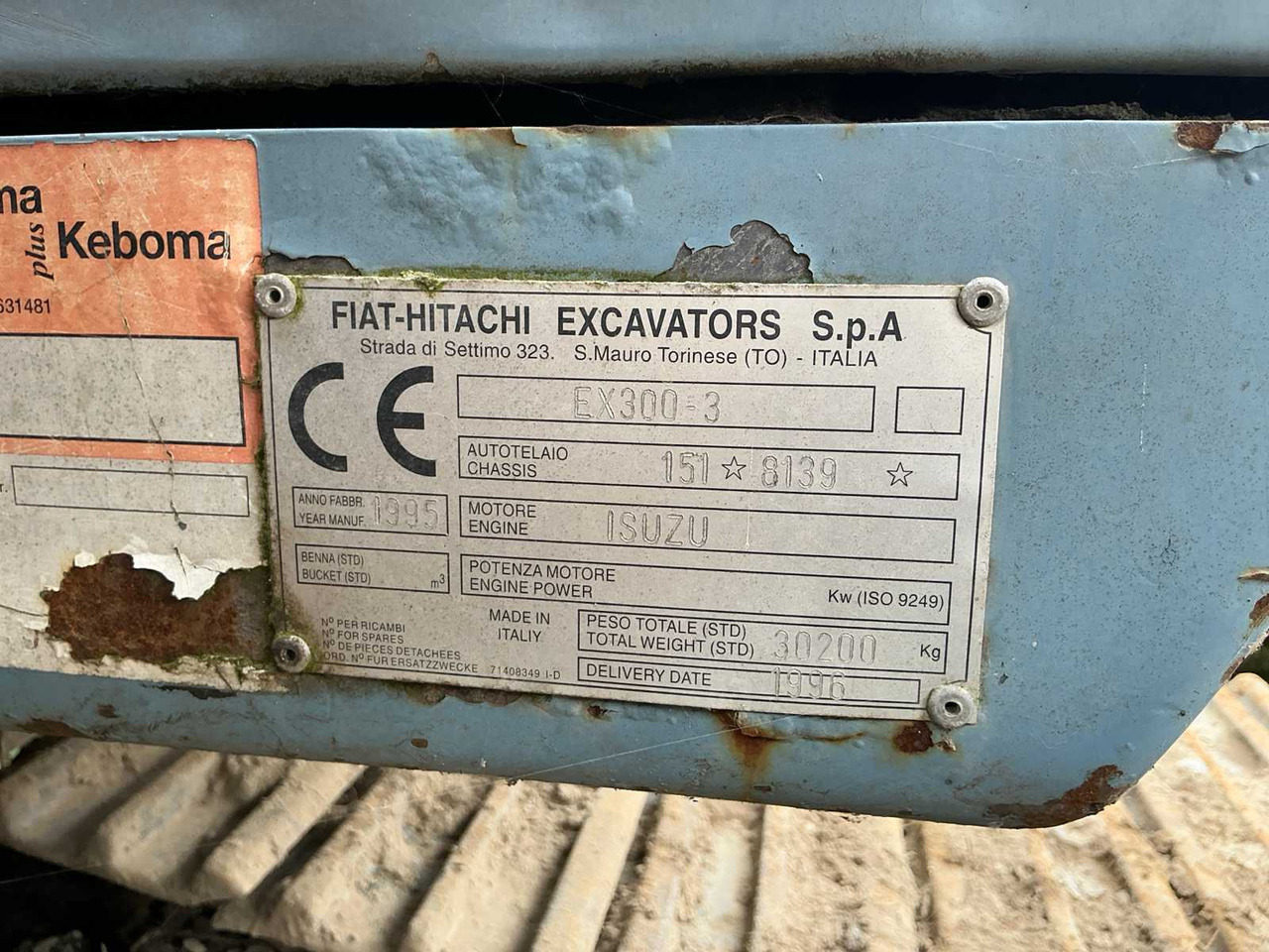 Excavator 1995 HITACHI EX300-3 CRAWLER EXCAVATOR: picture 19 Excavator 1995 HITACHI EX300-3 CRAWLER EXCAVATOR: picture 19