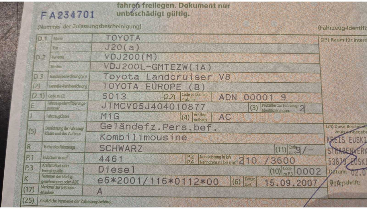 2008 - TOYOTA V8 - LANDCRUISER - J20 / VDJ 200 - COMMERCIAL VEHICLE - Commercial vehicle: picture 3 2008 - TOYOTA V8 - LANDCRUISER - J20 / VDJ 200 - COMMERCIAL VEHICLE - Commercial vehicle: picture 3