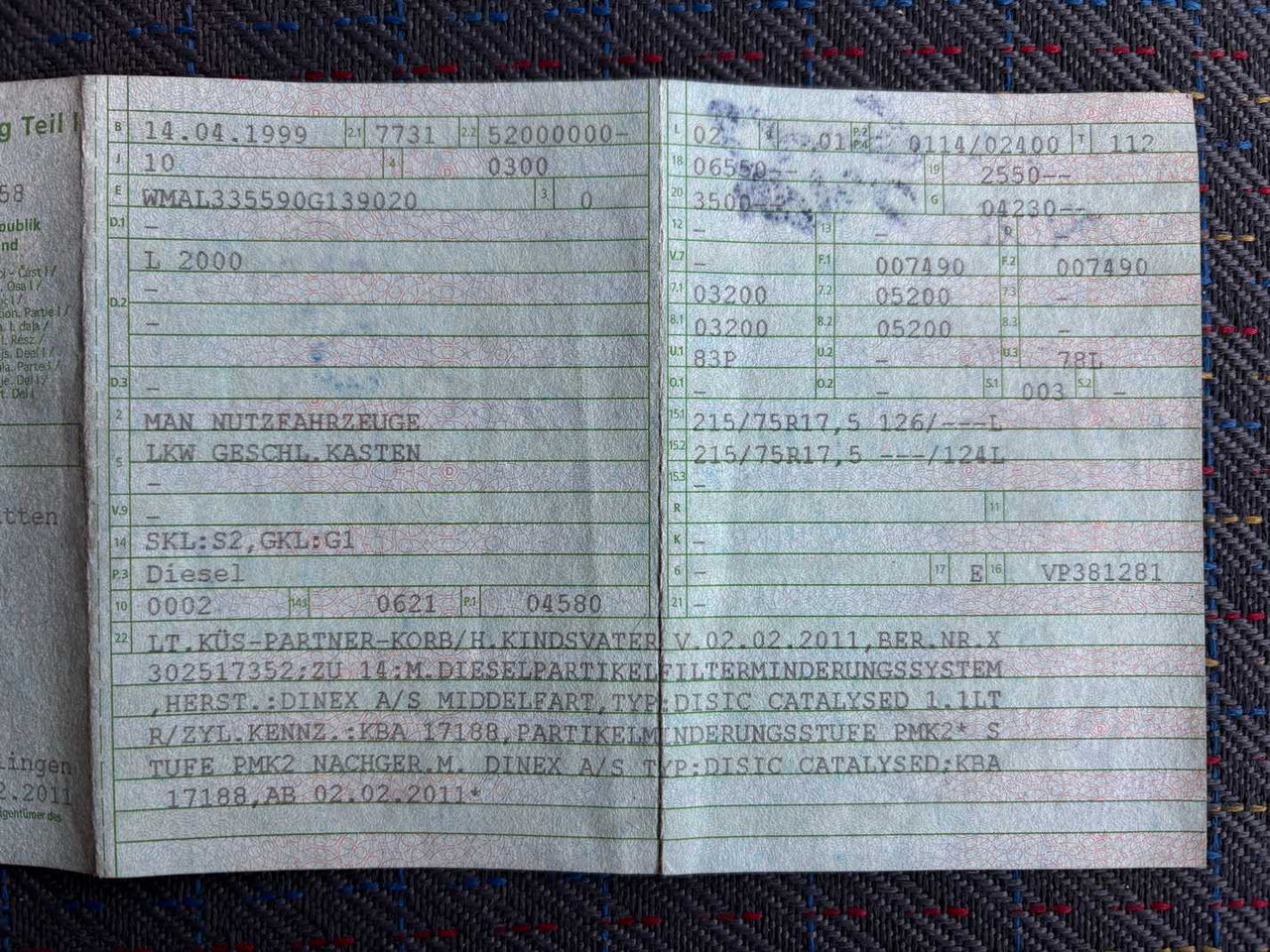 Truck MAN 8-163 / L 2000 TRUCK WITH BOX: picture 19