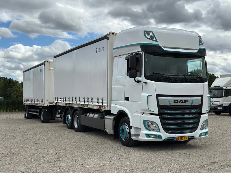 DAF XF 480 XF 480 EURO6. COMPLEET MET AANHANGER, LAADKLEP EN SCHUIFZEILOPBOUW!! - Curtainsider truck: picture 2 DAF XF 480 XF 480 EURO6. COMPLEET MET AANHANGER, LAADKLEP EN SCHUIFZEILOPBOUW!! - Curtainsider truck: picture 2