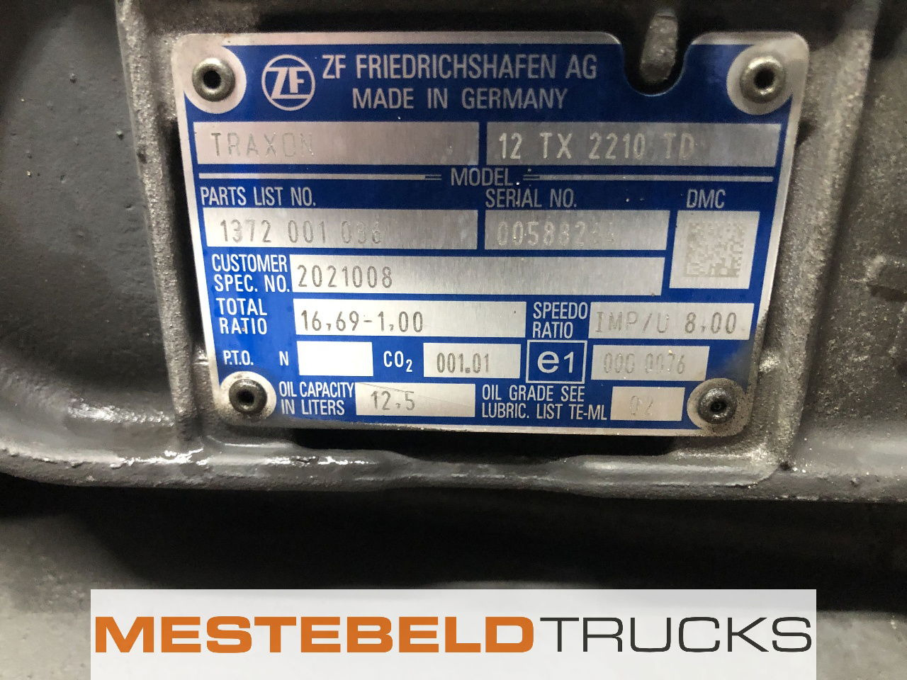 DAF Versnellingsbak 12 TX 2210 TD - Gearbox and parts for Truck: picture 5 DAF Versnellingsbak 12 TX 2210 TD - Gearbox and parts for Truck: picture 5