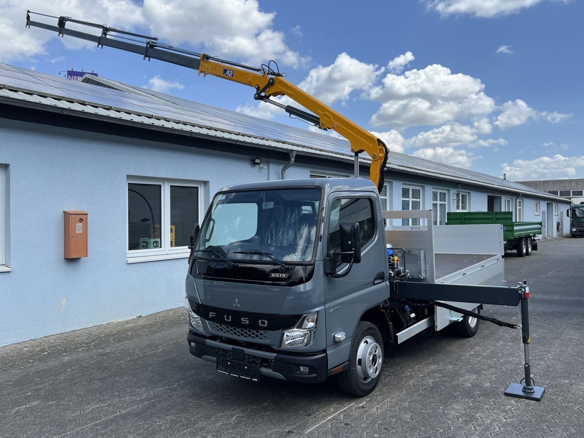 New Dropside/ Flatbed truck, Crane truck FUSO 6S15 Pritsche 3.0m Kran 4mt 4xhydr Funk!: picture 1