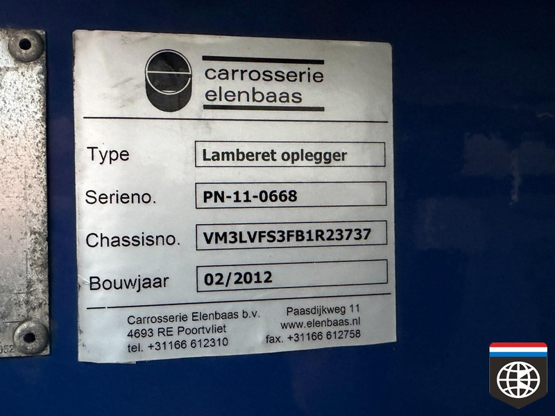 LAMBERET LVFS3???R THERMO KING SLX 300 - TAIL LIFT - lift axle - 250*270 BLUMEN - Refrigerator semi-trailer: picture 4 LAMBERET LVFS3???R THERMO KING SLX 300 - TAIL LIFT - lift axle - 250*270 BLUMEN - Refrigerator semi-trailer: picture 4
