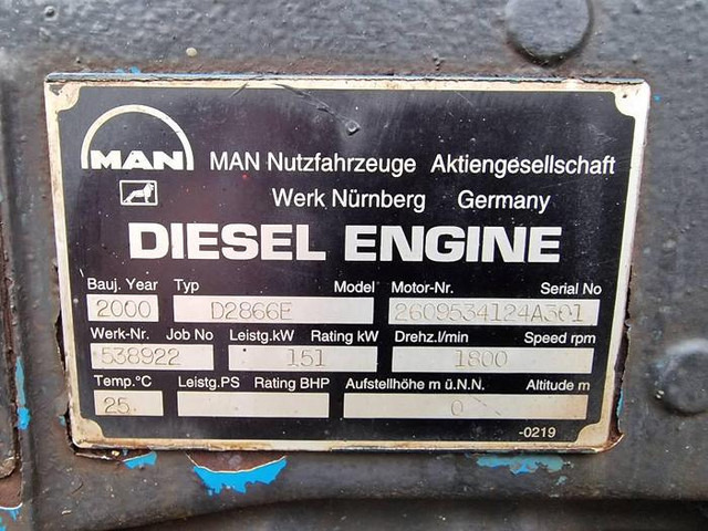 MAN D2866E - Construction machinery: picture 5 MAN D2866E - Construction machinery: picture 5