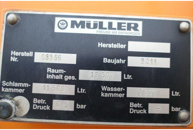 MAN 26.340 TGM 6x2, Müller VM F120 KH, Pumpe,Gelenkt - Vacuum truck: picture 3 MAN 26.340 TGM 6x2, Müller VM F120 KH, Pumpe,Gelenkt - Vacuum truck: picture 3