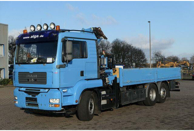 MAN 26.440 6x4H-2 BL TGA, Terex-Atlas 165.5, Funk - Dropside/ Flatbed truck: picture 2 MAN 26.440 6x4H-2 BL TGA, Terex-Atlas 165.5, Funk - Dropside/ Flatbed truck: picture 2