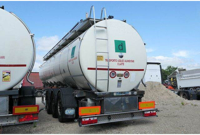 Tank semi-trailer Menci SA 105, isoliert, 32m³, 4 Kammern, Alu-Felgen: picture 6
