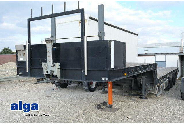 Schütte SAL35, Tiefbett 8,7m, 2x gelenkt, BPW - Dropside/ Flatbed semi-trailer: picture 1 Schütte SAL35, Tiefbett 8,7m, 2x gelenkt, BPW - Dropside/ Flatbed semi-trailer: picture 1