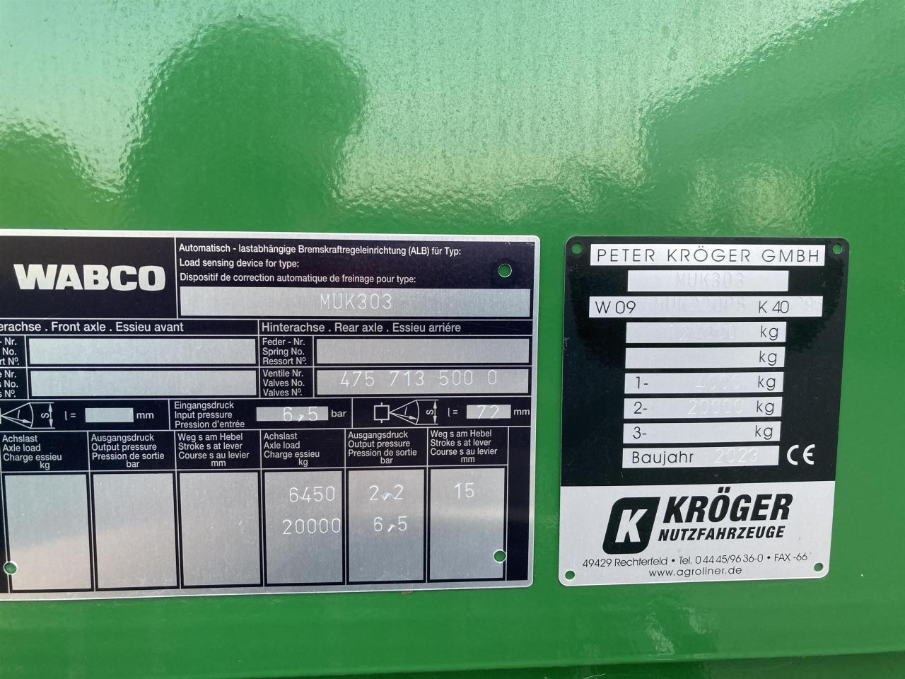 Dumper Kröger MUK 303: picture 7