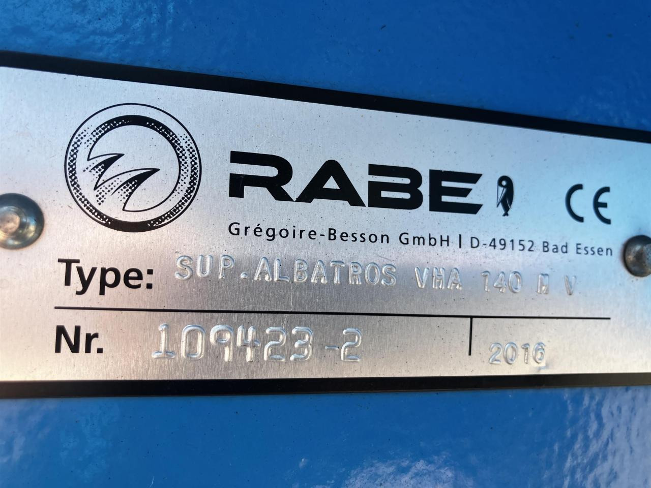 Plow Rabe Albatros VHA 140: picture 10 Plow Rabe Albatros VHA 140: picture 10