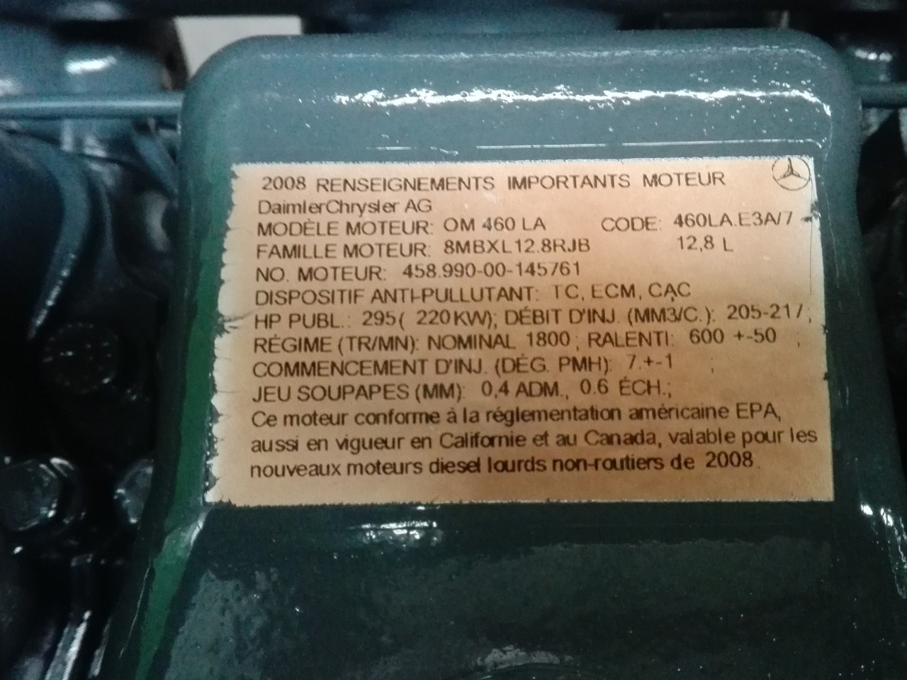 Engine HITACHI ZW310 263J1-02002 - Engine for Construction machinery: picture 3 Engine HITACHI ZW310 263J1-02002 - Engine for Construction machinery: picture 3