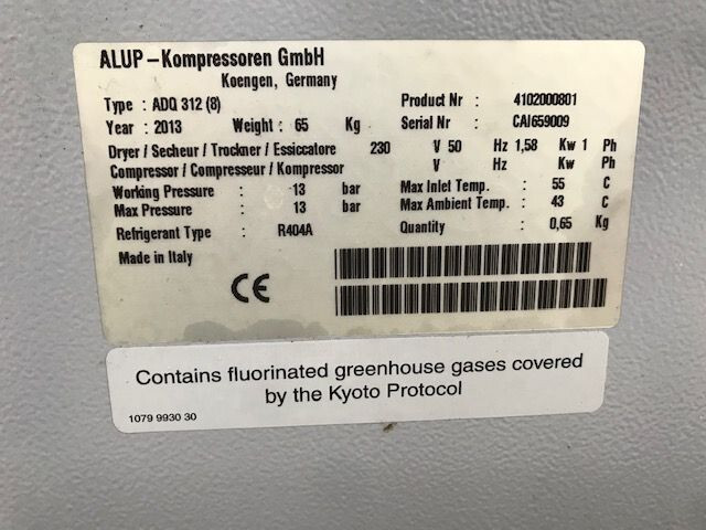 Alup ADQ 312 Luchtdroger 5.200 L/min. 13 Bar - Air compressor: picture 3 Alup ADQ 312 Luchtdroger 5.200 L/min. 13 Bar - Air compressor: picture 3