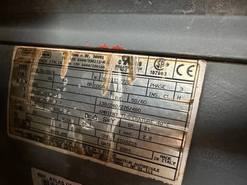 Generator set Atlas-Copco QAS 38 Yanmar Mecc Alte Spa 40 kVA Silent generatorset: picture 17