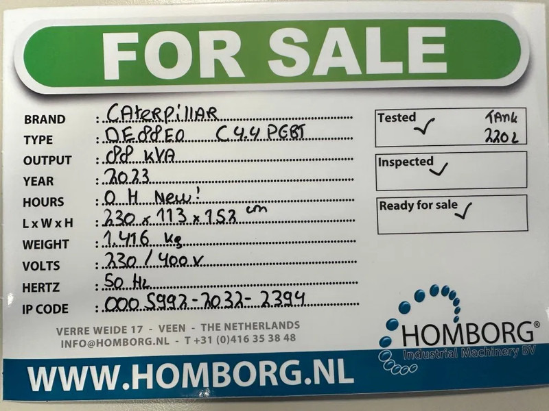 Caterpillar DE88E0 C4.4 PGBT 88 kVA Silent Generatorset CAT New ! - Generator set: picture 2 Caterpillar DE88E0 C4.4 PGBT 88 kVA Silent Generatorset CAT New ! - Generator set: picture 2