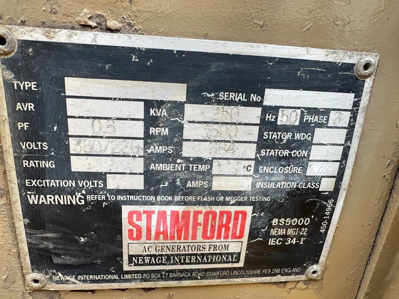 Generator set DAF DKX 1160 Stamford 250 kVA Silent Noodstroom generatorset: picture 7