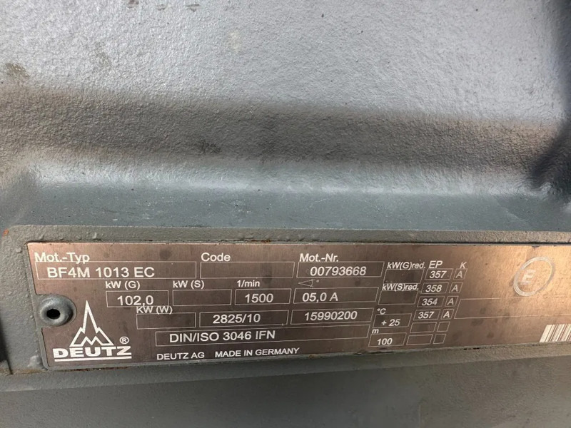 Deutz BF4M 1013 EC Mecc Alte Spa 105 kVA noodstroom generatorset met ATS Automatische Netovername - Generator set: picture 4 Deutz BF4M 1013 EC Mecc Alte Spa 105 kVA noodstroom generatorset met ATS Automatische Netovername - Generator set: picture 4