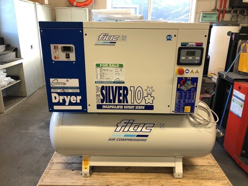 Fiac New Silver D 10 / 300 Silent 7.5 kW 860 L / min 10 bar Elektrische Schroefcompressor met ketel en droger - Air compressor: picture 2 Fiac New Silver D 10 / 300 Silent 7.5 kW 860 L / min 10 bar Elektrische Schroefcompressor met ketel en droger - Air compressor: picture 2