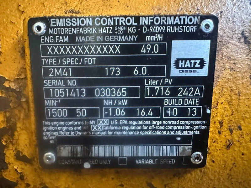 Hatz 2M41 Stamford 20 kVA generatorset - Generator set: picture 3 Hatz 2M41 Stamford 20 kVA generatorset - Generator set: picture 3