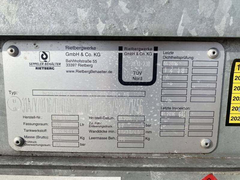 IBC Rietberg 1000 liter IBC Dieseltank Gegalvaniseerd - Storage tank: picture 3 IBC Rietberg 1000 liter IBC Dieseltank Gegalvaniseerd - Storage tank: picture 3