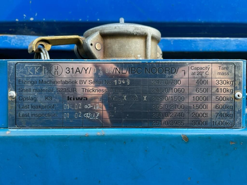 Kiwa IBC 1000 liter dieseltank met keuring - Storage tank: picture 3 Kiwa IBC 1000 liter dieseltank met keuring - Storage tank: picture 3